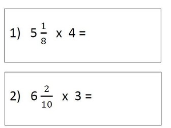 Multiply Mixed Numbers by an Integer Y5