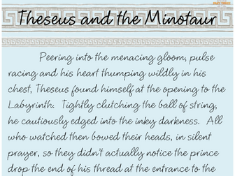 Theseus & The Minotaur - Part Three Of Four