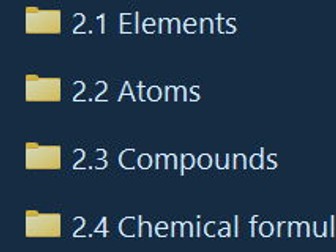 C1.C2 Elements Atoms and Compounds (new activate 2024)