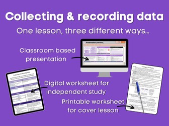 Collecting and recording data Lesson bundle