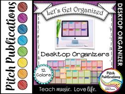 Let S Get Organized Wooden Computer Desktop Graphic Organizers