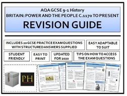 Power and the People Revision Guide