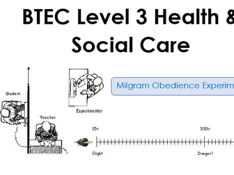 BTEC Level 3 Health and Social Care Unit 11 Psychological Perspective C1 and C2 spec resources