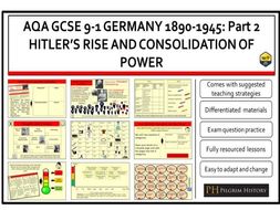 Germany 1890-1945 Democracy and Dictatorship AQA GCSE 9-1 Bundle Part 2 ...