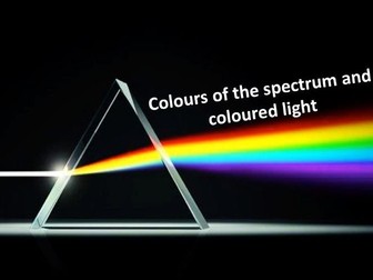 Colours of the spectrum and coloured light