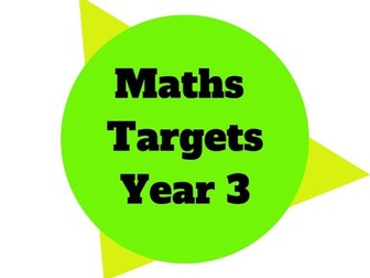 Year 3 - Maths Target Sheets