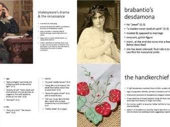 OTHELLO A LEVEL ENGLISH LITERATURE FULL REVISION PACK