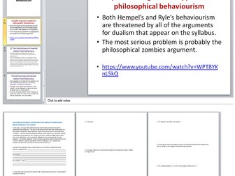 AQA A Level Philosophy: Behaviourism