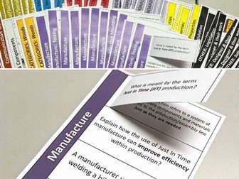 A-Level Product Design Revision flashcards