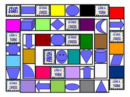 Colors and Shapes Board Game
