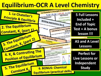 Equilibrium (OCR A Level Chemistry)