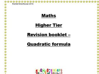 Revision booklet - Quadratic Formula