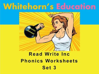 Speed Sounds - Set 3 - Phonics  Worksheets - Read Write Inc