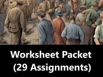 The Great Depression Worksheet Packet ( 29 Assignments)