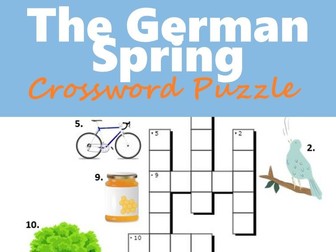 The German Spring - Crossword Puzzle with Pictures
