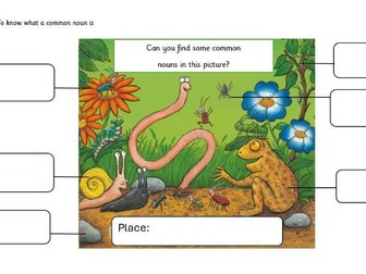 Year 1 - L.I: To know what a common noun is SUPERWORM