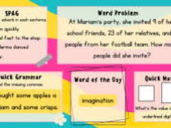 Early Morning Activities Year 5 and Year 6