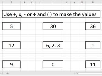 BIDMAS / BODMAS / PEDMAS / PEMDAS Work