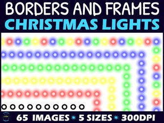 Christmas Lights Borders