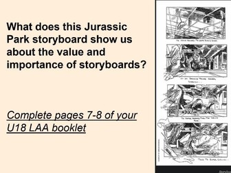 BTEC L3 Creative Digital Media Production: Unit 18 Storyboarding (Learning Aim A resources)