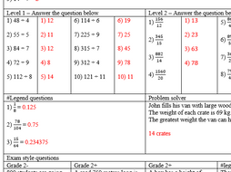 short division bus stop method worksheet teaching