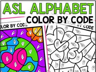 Earth Day ASL Alphabet