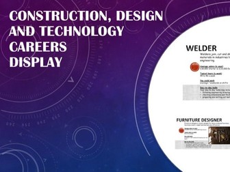 Construction, Design and Technology Careers Display