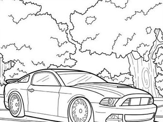 Spellings and Colouring soccer and cars.