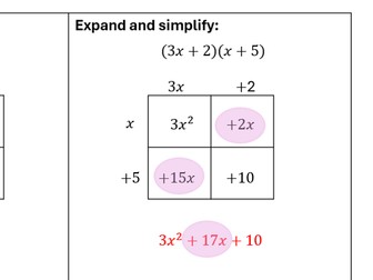 Expanding Brackets Worksheet - GCSE Maths