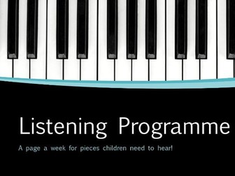 Whole School Music Listening Scheme 24-25