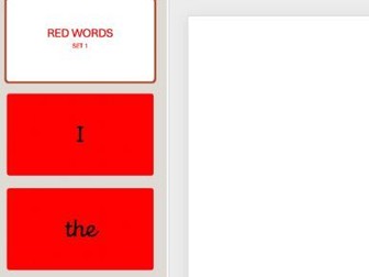 Year 1 Red words Set 1 and 2 ppt