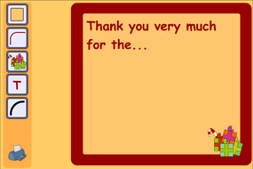 Thank You Letter Interactive Activity - Christmas KS1