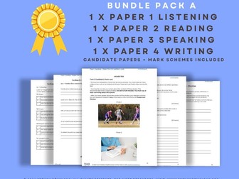 AQA GCSE - 4 SKILLS EXAM PRACTICE BUNDLE