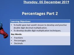 KS2 Maths - Percentages