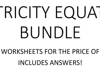 Electrical Power Worksheet with Answers | Teaching Resources