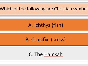Christianity- Reversion/ Multiple Choice Quiz Game - Powerpoint