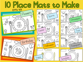 10 Placemats for Children to Make