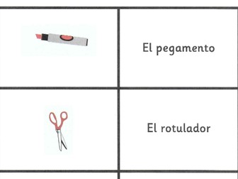 KS2 Spanish Vocabulary Dominoes