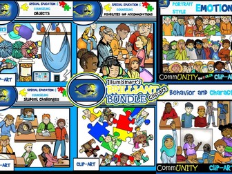 Special Education and Counseling Clip-Art Bundle