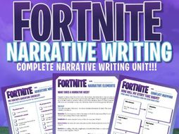 Fortnite Narrative Writing Unit 20 Page Workbook By Spiralysis - fortnite narrative writing unit 20 page workbook