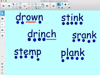 Phonics: Letters and Sounds - Phase 4 (adjacent consonants - day 5)