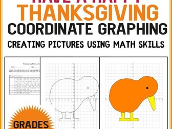 Creating Thanksgiving Hidden Pictures Using Math Skills Coordinate Graphing