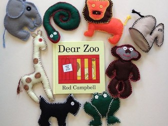 Make 8 animals for the  Dear Zoo story