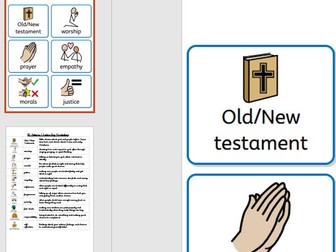 Year 5 RE Justice Widgit Key Vocabulary