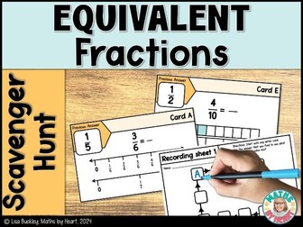 Equivalent Fractions Scavenger Hunt