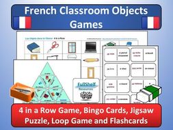 French Classroom Objects Games (Les Objets de la Classe) by FullShelf ...