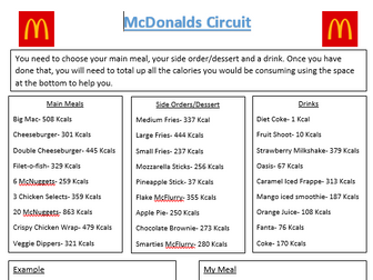 McDonald's fitness circuit