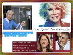 Medical Law Cases ~ Hobby Lobby Dr. Kevorkian Joan Rivers ~ + Tests = 62 Slides