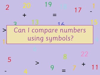 KS1 Maths Comparing Numbers Activity