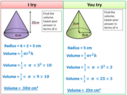 problem solving about volume of cone